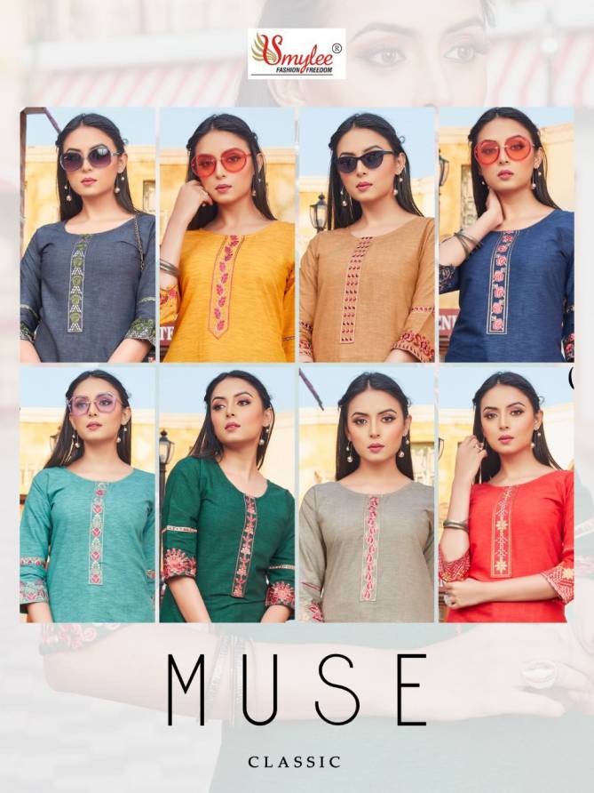 Smylee Muse Classic 2 Casual Wear Rayon Ladies Top Collection